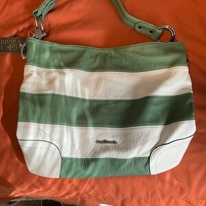 Green and White Striped Bag ANGEL BARCELO